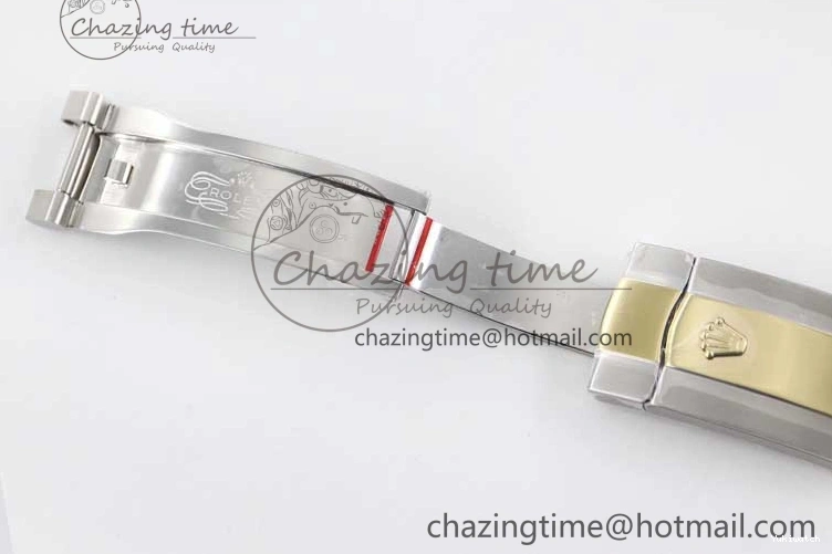 YG Asian SS Dial Edition Sky-Dweller Best 23J to 904L 1:1 Noob White on Bracelet 9001 SS YG 0301